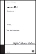 Agnus Dei Three-Part Mixed choral sheet music cover